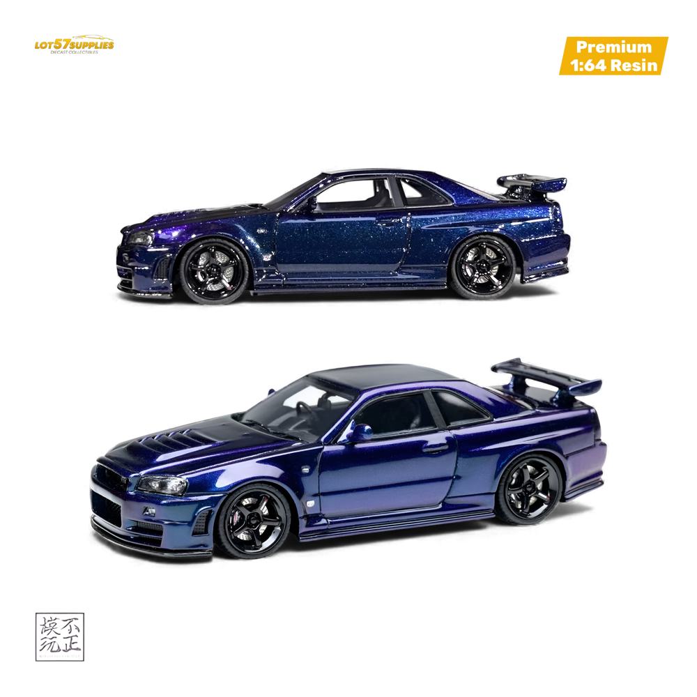 Car's Lounge Skyline GT-R R34 NISMO Z-TUNE - Midnight Purple 1:64 (ONLINE ORDER ONLY)