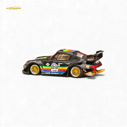(Pre-Order) Street Weapon RWB 993 - Matte Black Apple Livery - Low Tail 1:64 (ONLINE ORDER ONLY)