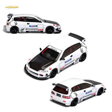 ET Model Honda Civic EG6 Mobil 1 Livery 1:64