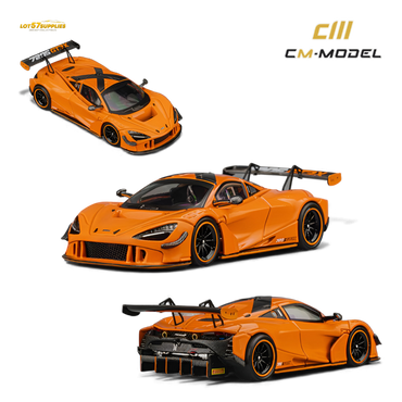 (Pre-Order) CM Model McLaren 720SGT3X - Papaya Orange 1:64 (ONLINE ORDER ONLY)
