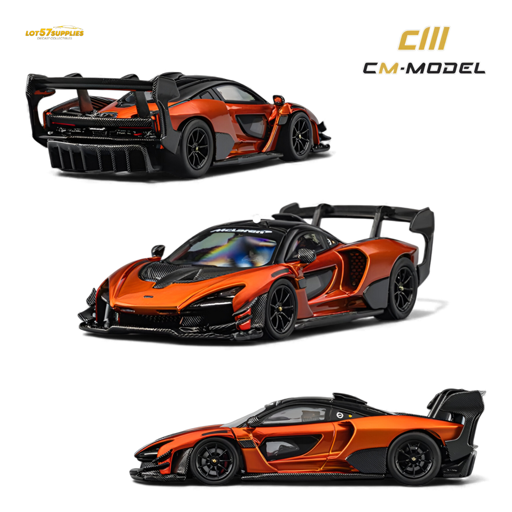 (Pre-Order) CM Model McLaren Senna GTR - Volcano Orange 1:64 (ONLINE ORDER ONLY)