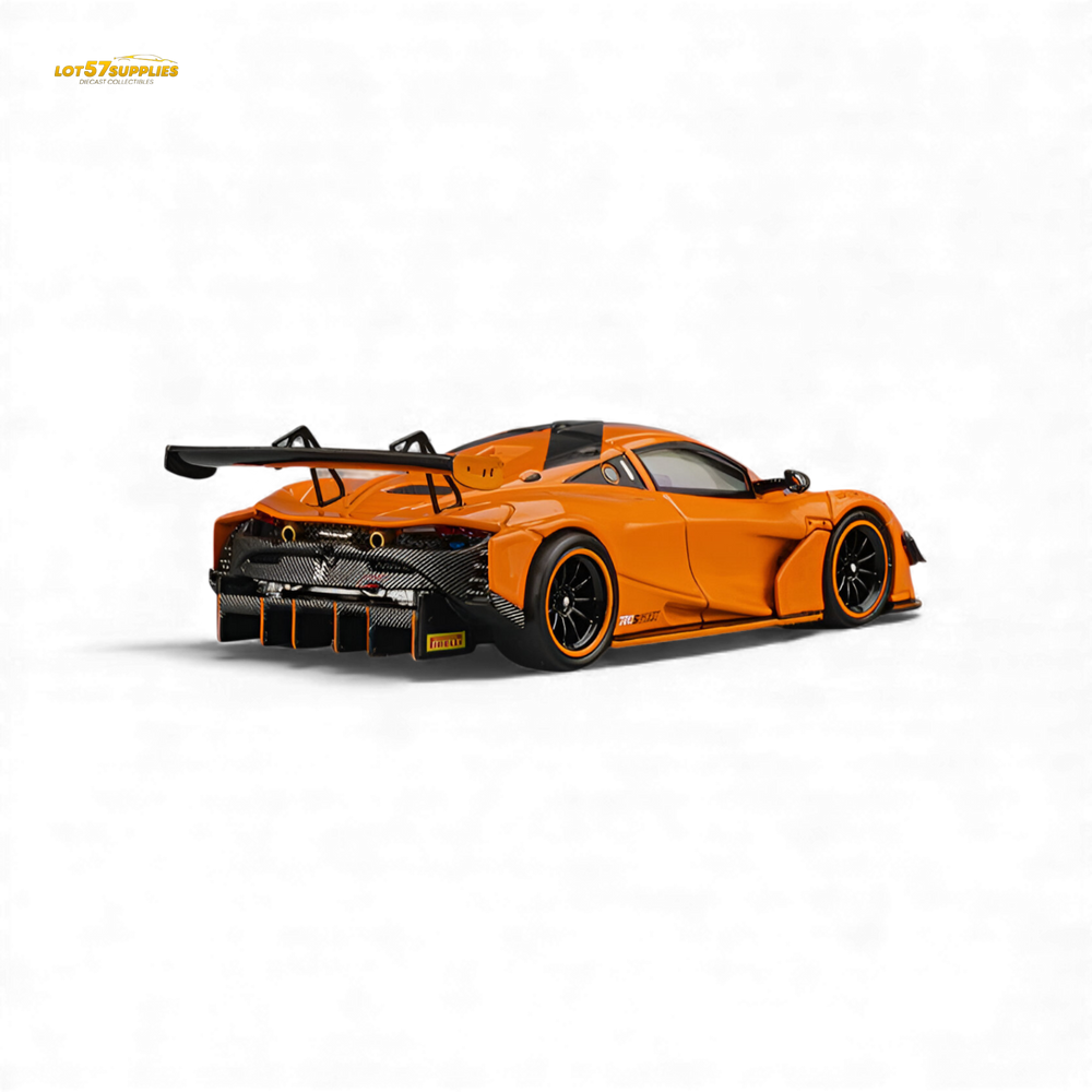 (Pre-Order) CM Model McLaren 720SGT3X - Papaya Orange 1:64 (ONLINE ORDER ONLY)