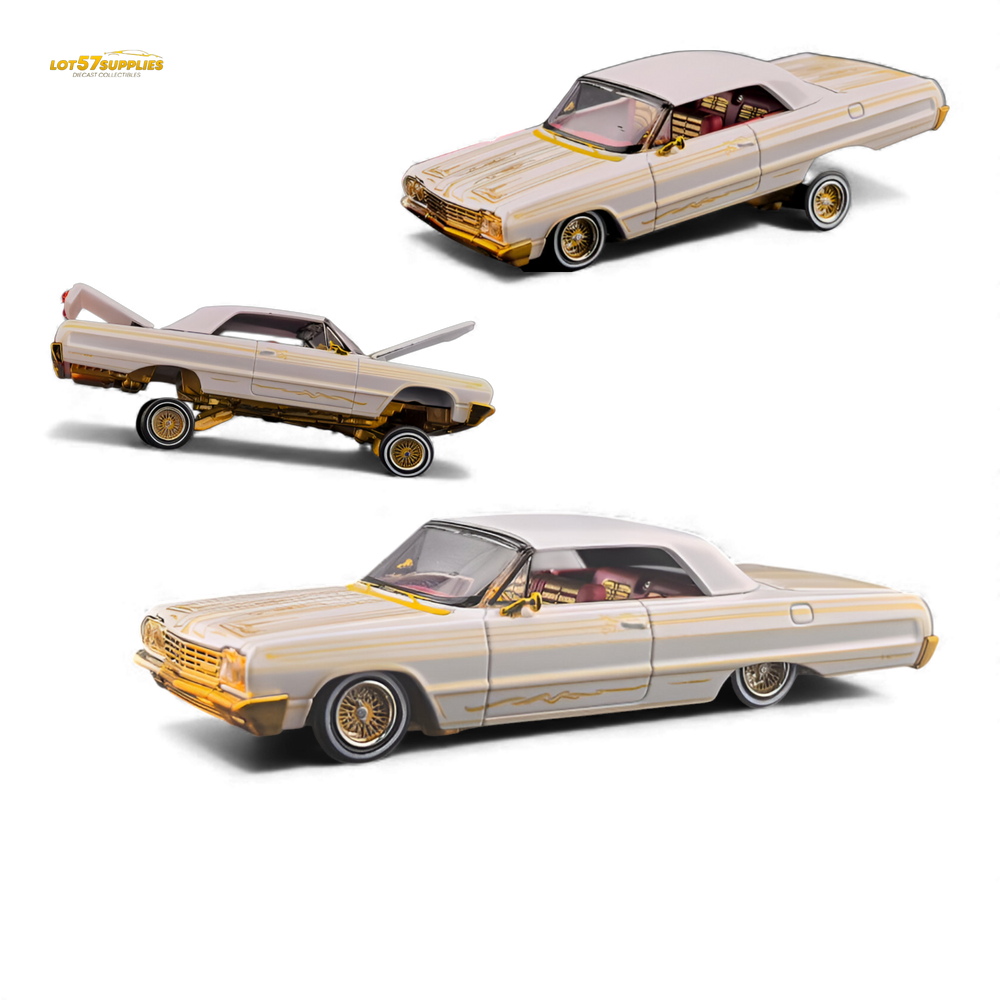 (Pre-Order) Fine Works64 Chevrolet Impala - Metallic Platinum Ordinary - 1:64 (ONLINE ORDER ONLY)