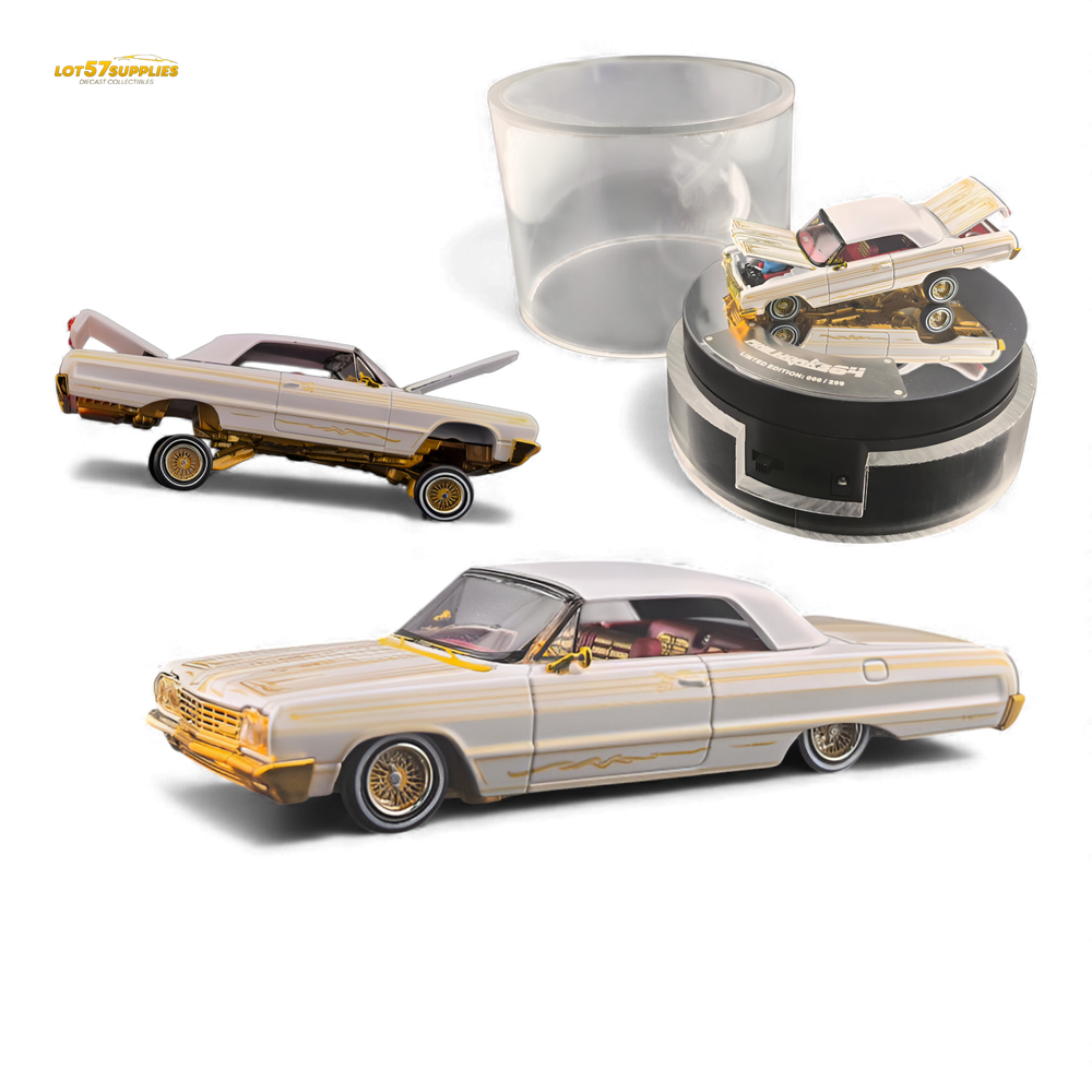 (Pre-Order) Fine Works64 Chevrolet Impala - Metallic Platinum Luxury - 1:64 (ONLINE ORDER ONLY)