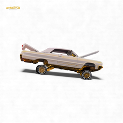 (Pre-Order) Fine Works64 Chevrolet Impala - Metallic Platinum Luxury - 1:64 (ONLINE ORDER ONLY)