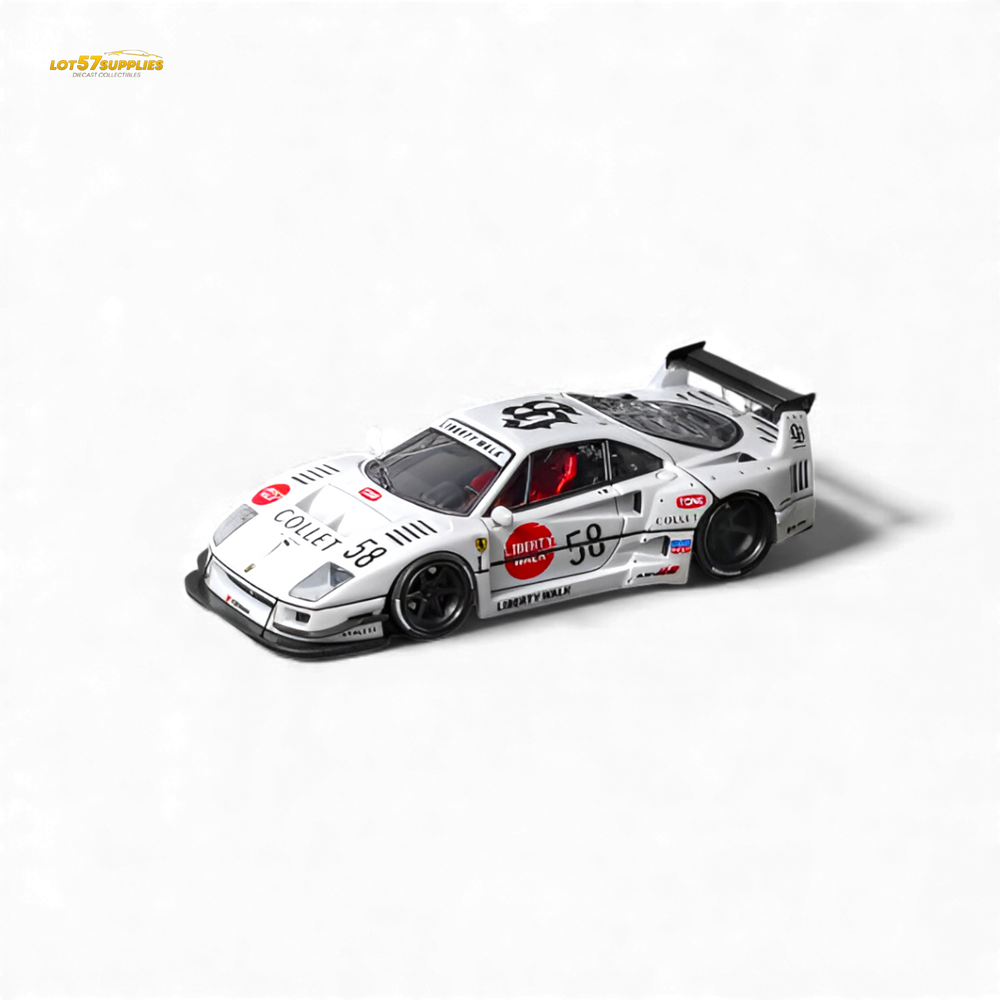 (Pre-Order) Star Models Ferrari F40 LB-Works - White Collet 58# 1:64 (ONLINE ORDER ONLY)