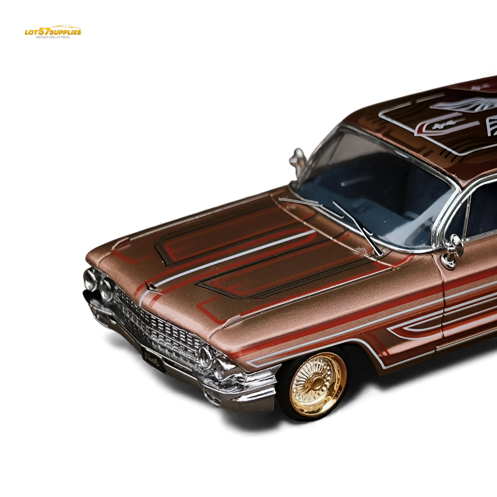 (Pre-Order) MK Miniatures Cadillac Diwei US West Coast Wind - Metallic Red Copper 1:64 (ONLINE ORDER ONLY)