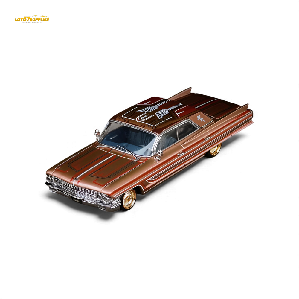 (Pre-Order) MK Miniatures Cadillac Diwei US West Coast Wind - Metallic Red Copper 1:64 (ONLINE ORDER ONLY)