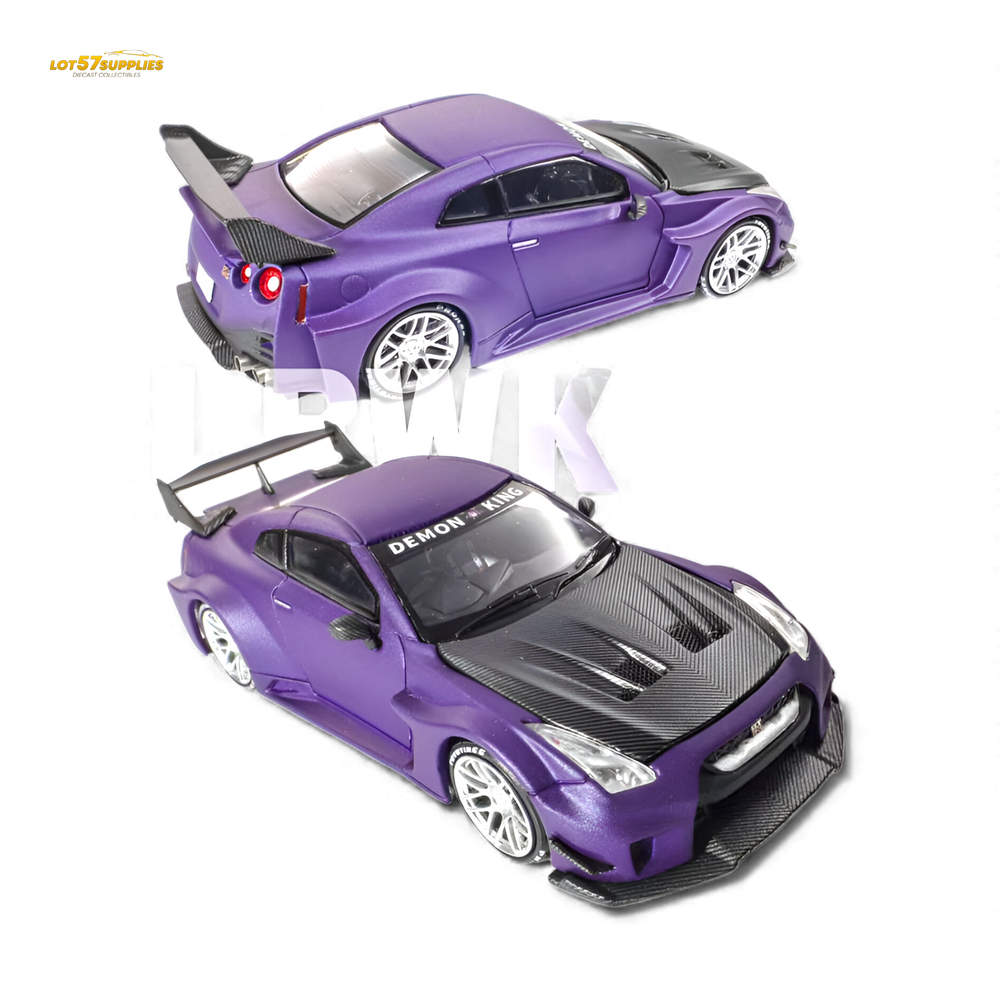 (Pre-Order) Demon King Auto GT-R R35RR - Royal Purple Carbon Cap IMXpo 2025 1:64 (ONLINE ORDER ONLY)