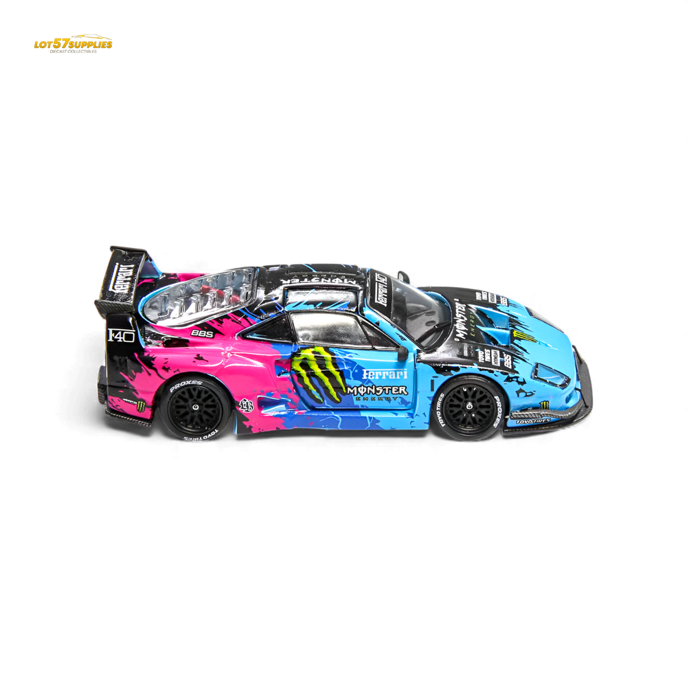 (Pre-Order) Demon King Auto F40 LB-Works Wide-Body - Monster Livery 1:64 (ONLINE ORDER ONLY)