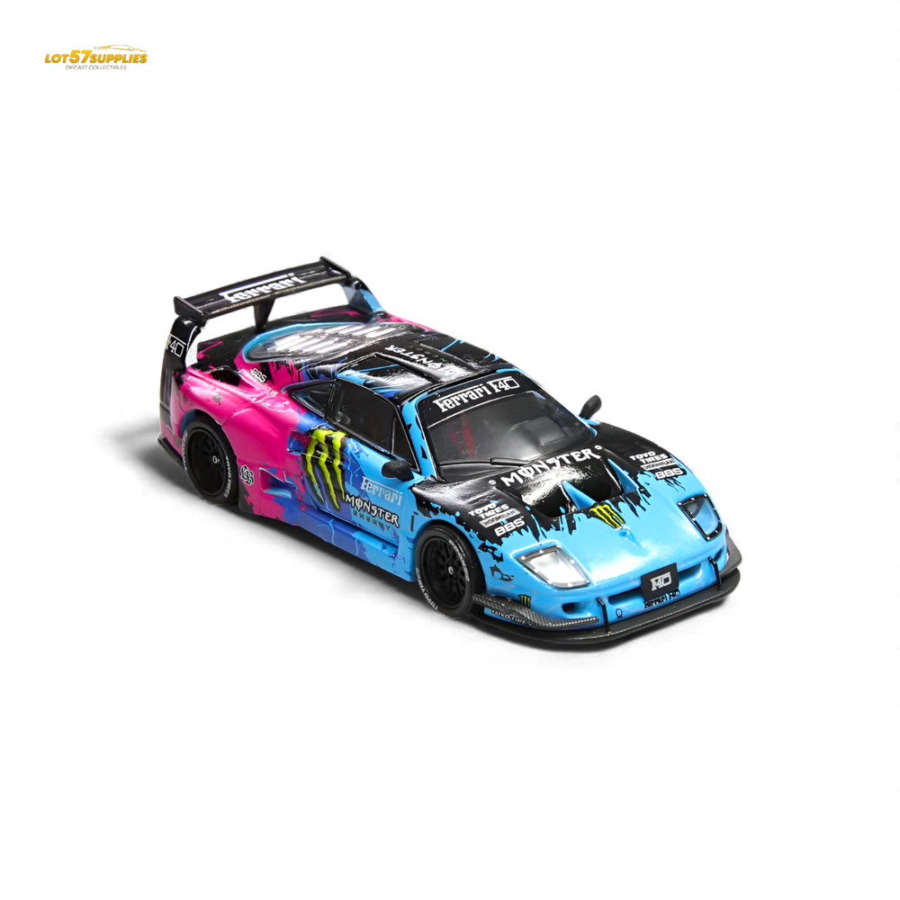 (Pre-Order) Demon King Auto F40 LB-Works Wide-Body - Monster Livery 1:64 (ONLINE ORDER ONLY)
