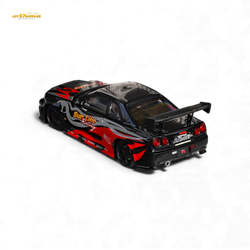 (Pre-Order) Fuji Skyline R34 GT-R Nismo Z-Tune - Black Red Flame 1:64 (ONLINE ORDER ONLY)