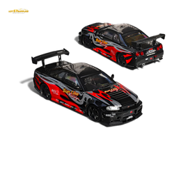 (Pre-Order) Fuji Skyline R34 GT-R Nismo Z-Tune - Black Red Flame 1:64 (ONLINE ORDER ONLY)