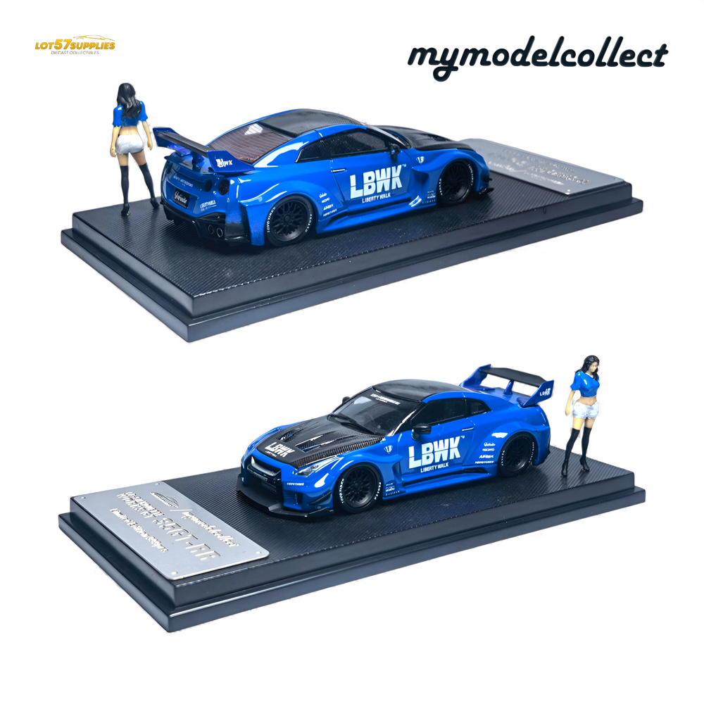 (Pre-Order) MC LB GTR R35 GT - Blue Carbon Fiber Cover Paint 1:64 (ONLINE ORDER ONLY)