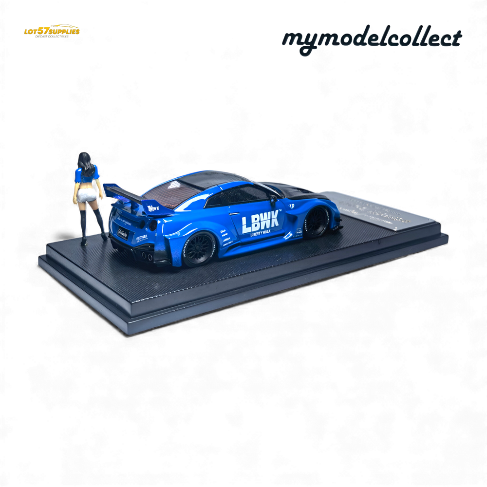 (Pre-Order) MC LB GTR R35 GT - Blue Carbon Fiber Cover Paint 1:64 (ONLINE ORDER ONLY)