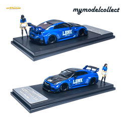 (Pre-Order) MC LB GTR R35 GT - Blue Carbon Fiber Cover Paint 1:64 (ONLINE ORDER ONLY)