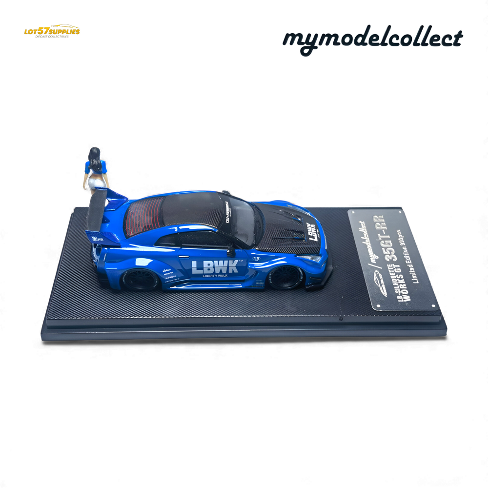 (Pre-Order) MC LB GTR R35 GT - Blue Carbon Fiber Cover Paint 1:64 (ONLINE ORDER ONLY)