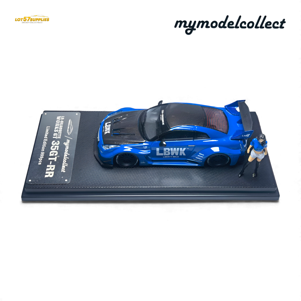 (Pre-Order) MC LB GTR R35 GT - Blue Carbon Fiber Cover Paint 1:64 (ONLINE ORDER ONLY)