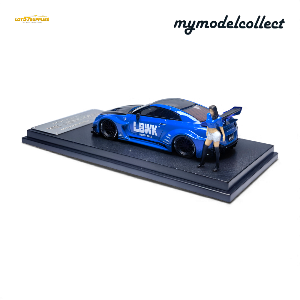 (Pre-Order) MC LB GTR R35 GT - Blue Carbon Fiber Cover Paint 1:64 (ONLINE ORDER ONLY)