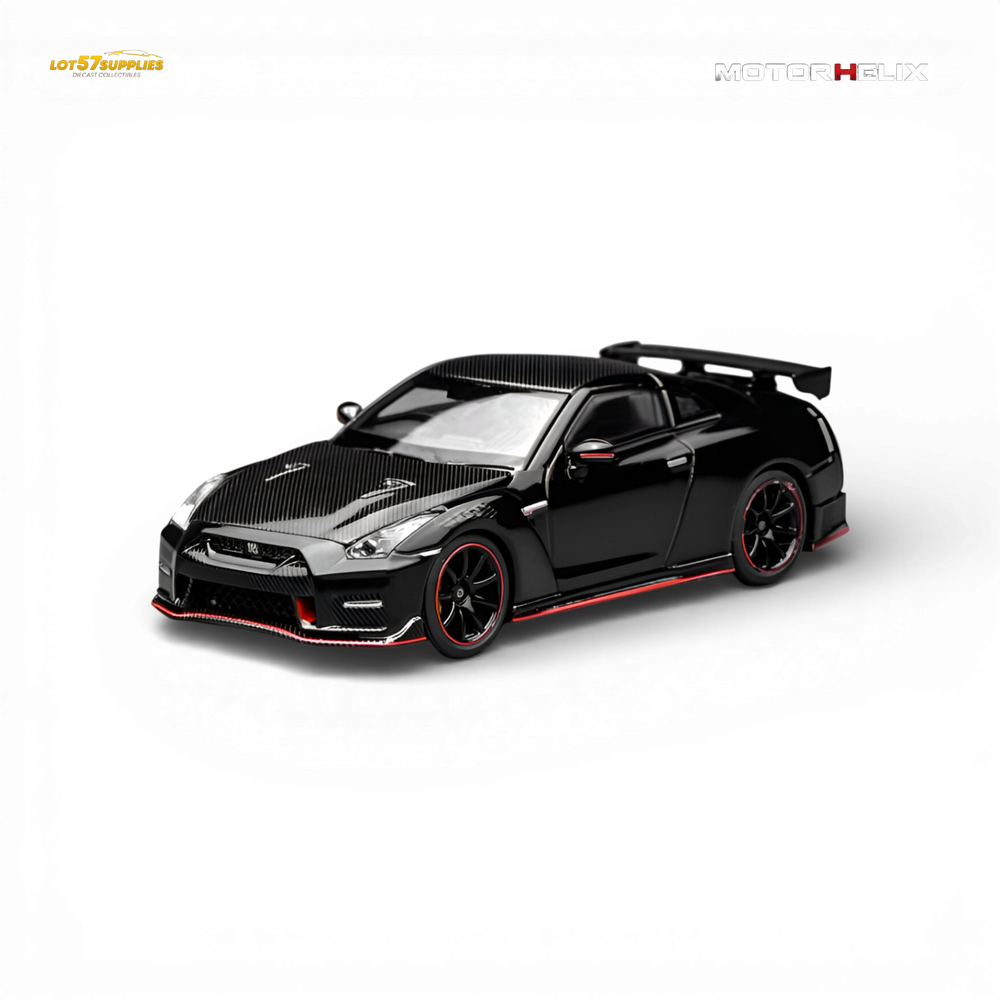 MOTORHELIX Nissan GT-R NISMO R35 2022 - Meteor Black 1:64