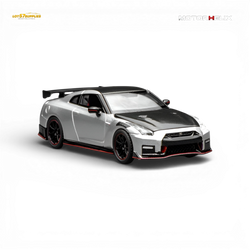 Motorhelix Nissan GT-R NISMO (R35) Special Edition 2022 - Ultimate Metal Silver 1:64