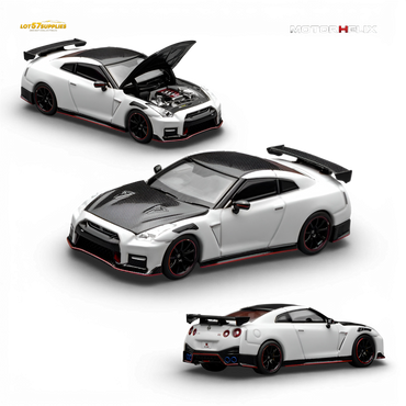Motorhelix Nissan GT-R NISMO (R35) Special Edition 2022 - Brilliant White Pearl 1:64