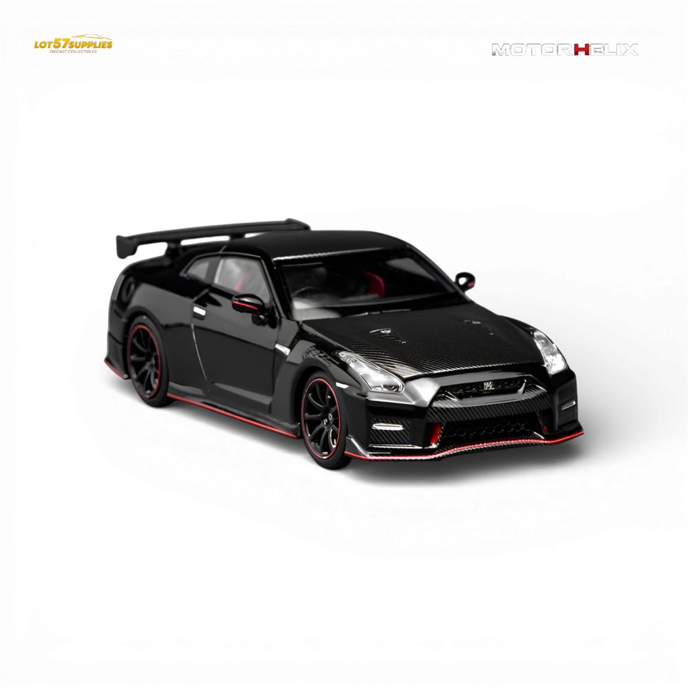 MOTORHELIX Nissan GT-R NISMO R35 2022 - Meteor Black 1:64