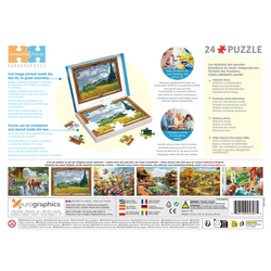 Wheat Field with Cypresses 24 Connecting Pieces Jigsaw Puzzle Eurographics (ONLINE ORDER ONLY)