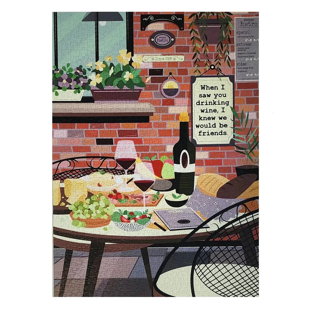 When I saw you drinking wine... 1000 Piece Soft Touch Jigsaw Puzzle Ellembee (ONLINE ORDER ONLY)
