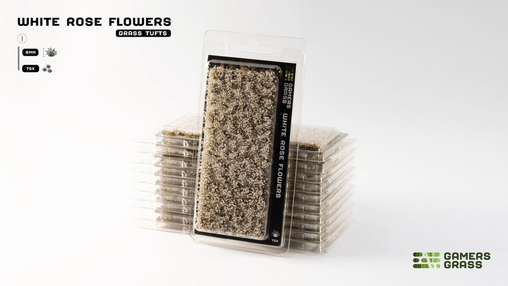 Gamers Grass | Flower Tuft Set | White Rose (ONLINE ORDER ONLY)