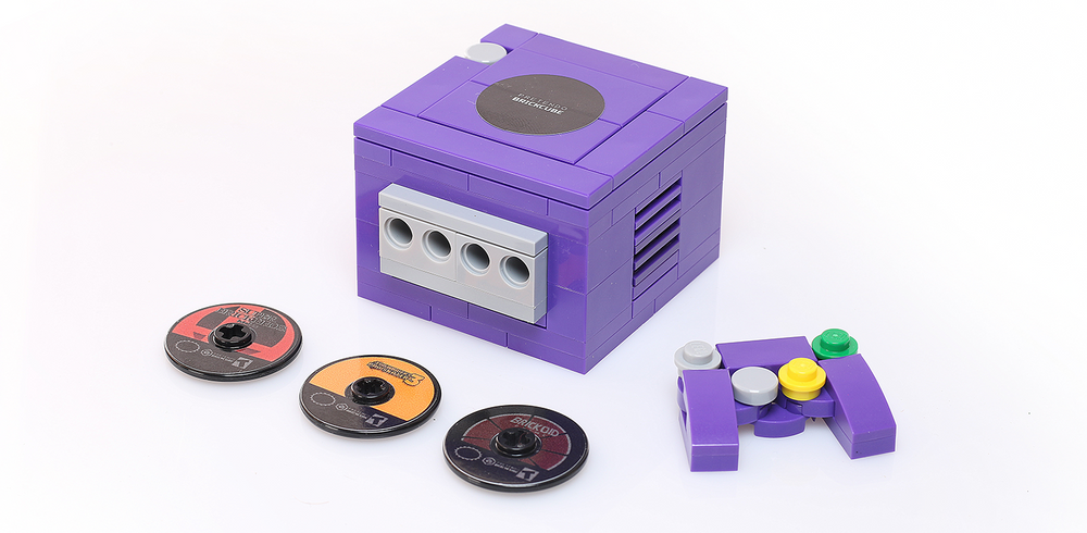 Custom Pretendo BrickCube 2001 Video Game Console made using LEGO parts (Online Order Only)