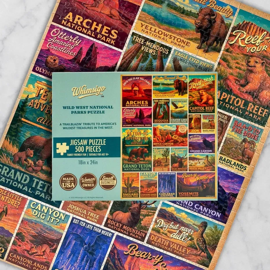 Wild West National Parks 500 Piece Jigsaw Puzzle Whimsigo (ONLINE ORDER ONLY)