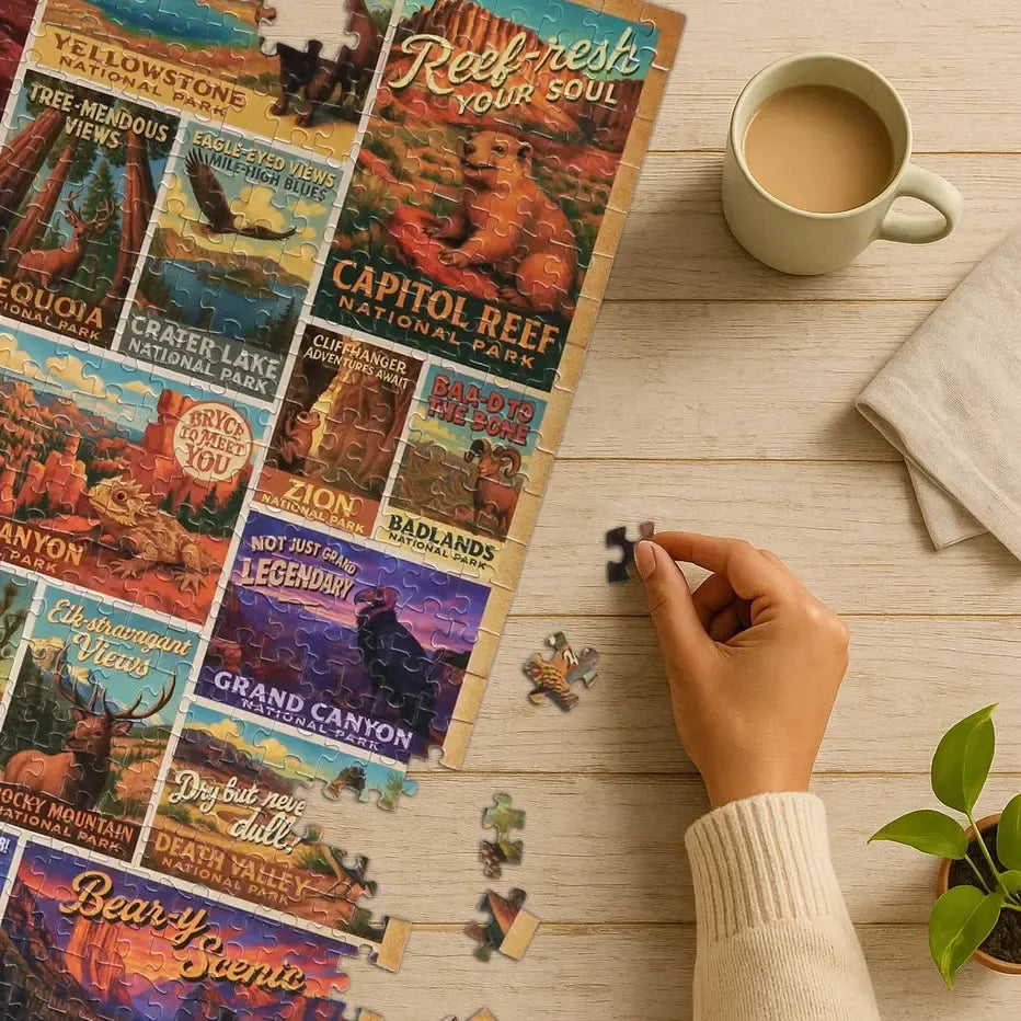 Wild West National Parks 500 Piece Jigsaw Puzzle Whimsigo (ONLINE ORDER ONLY)