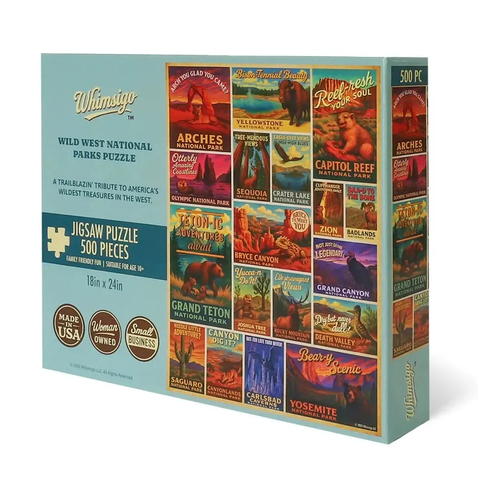 Wild West National Parks 500 Piece Jigsaw Puzzle Whimsigo (ONLINE ORDER ONLY)