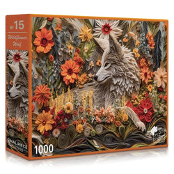 Wildflower Wolf 1000 Piece Jigsaw Puzzle Final Piece (ONLINE ORDER ONLY)