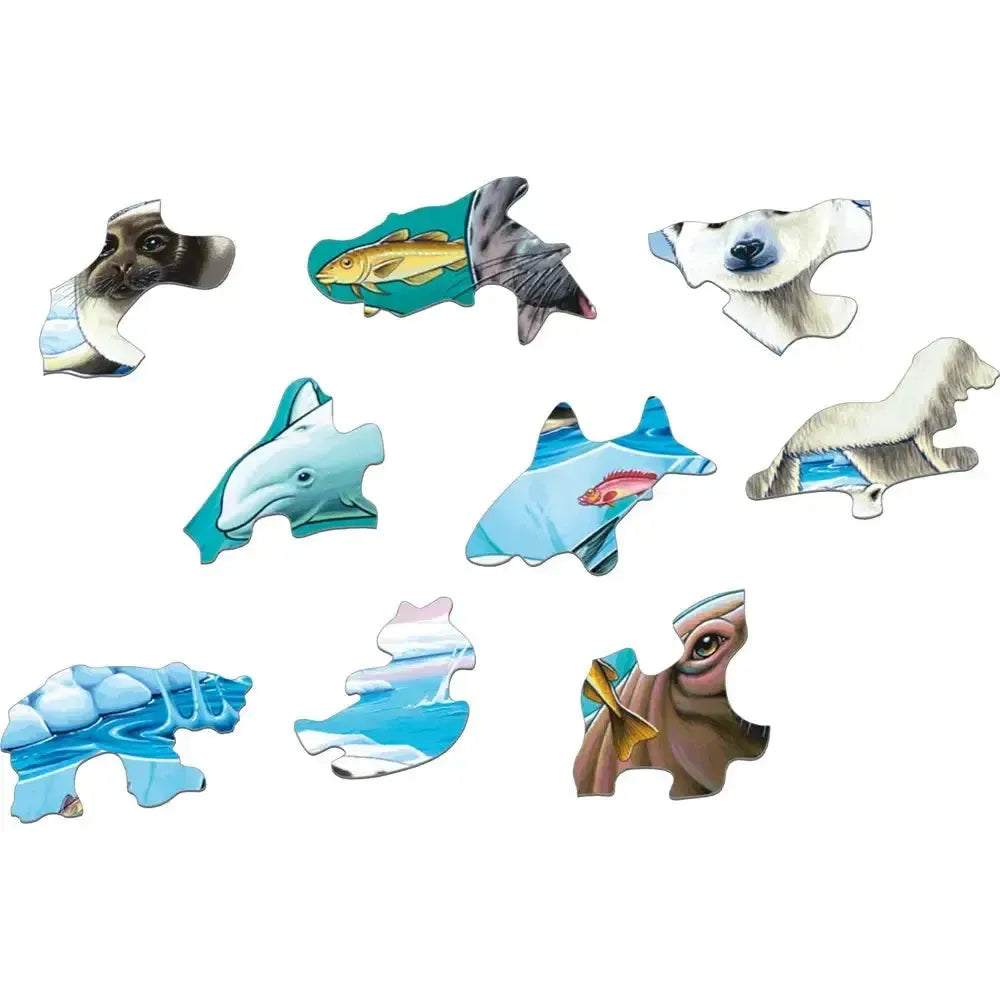Wildlife On & Around an Arctic Iceberg 75 Piece Tray Jigsaw Puzzle Larsen (ONLINE ORDER ONLY)