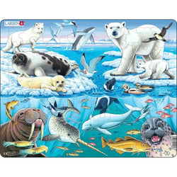 Wildlife On & Around an Arctic Iceberg 75 Piece Tray Jigsaw Puzzle Larsen (ONLINE ORDER ONLY)