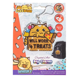 Will Work 4 Treats Whisky Crystal Art Fuzz Balls Bag Charm Kit Craft Buddy (ONLINE ORDER ONLY)