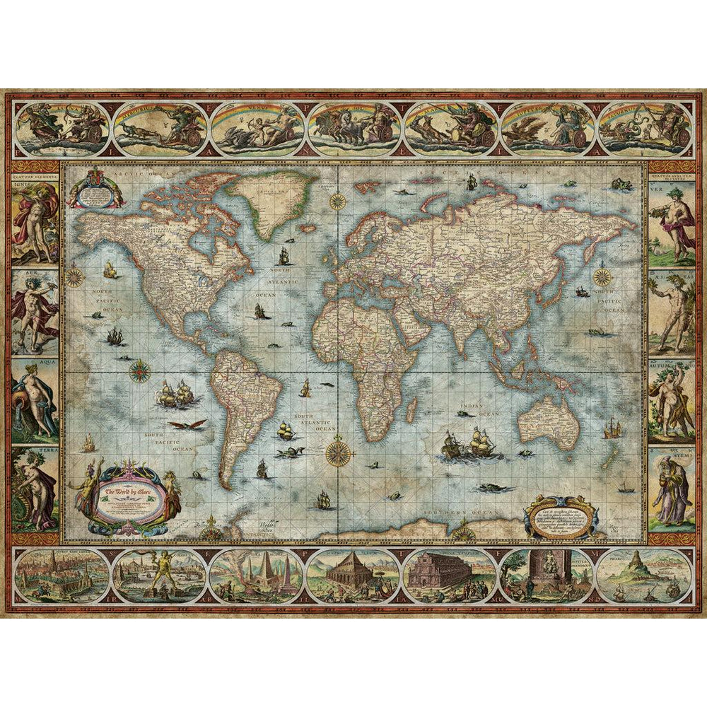 Willem Blaeu World Map Art 1500 Piece Jigsaw Puzzle Heye (ONLINE ORDER ONLY)