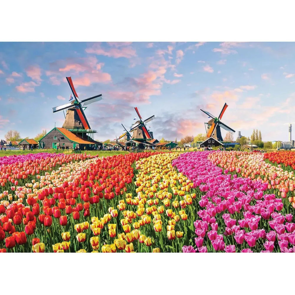 Windmills & Tulips 1000 Piece Jigsaw Puzzle Peter Pauper (ONLINE ORDER ONLY)