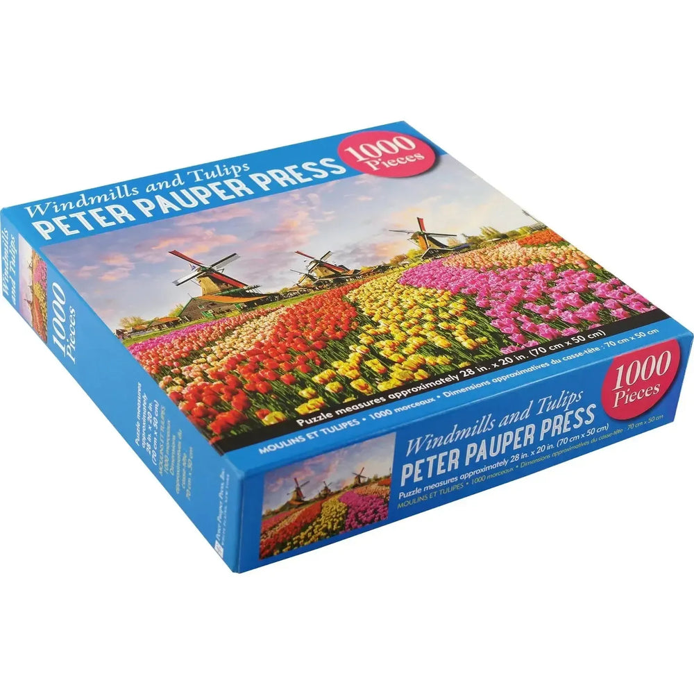 Windmills & Tulips 1000 Piece Jigsaw Puzzle Peter Pauper (ONLINE ORDER ONLY)
