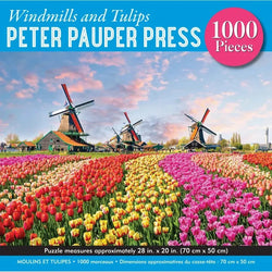 Windmills & Tulips 1000 Piece Jigsaw Puzzle Peter Pauper (ONLINE ORDER ONLY)