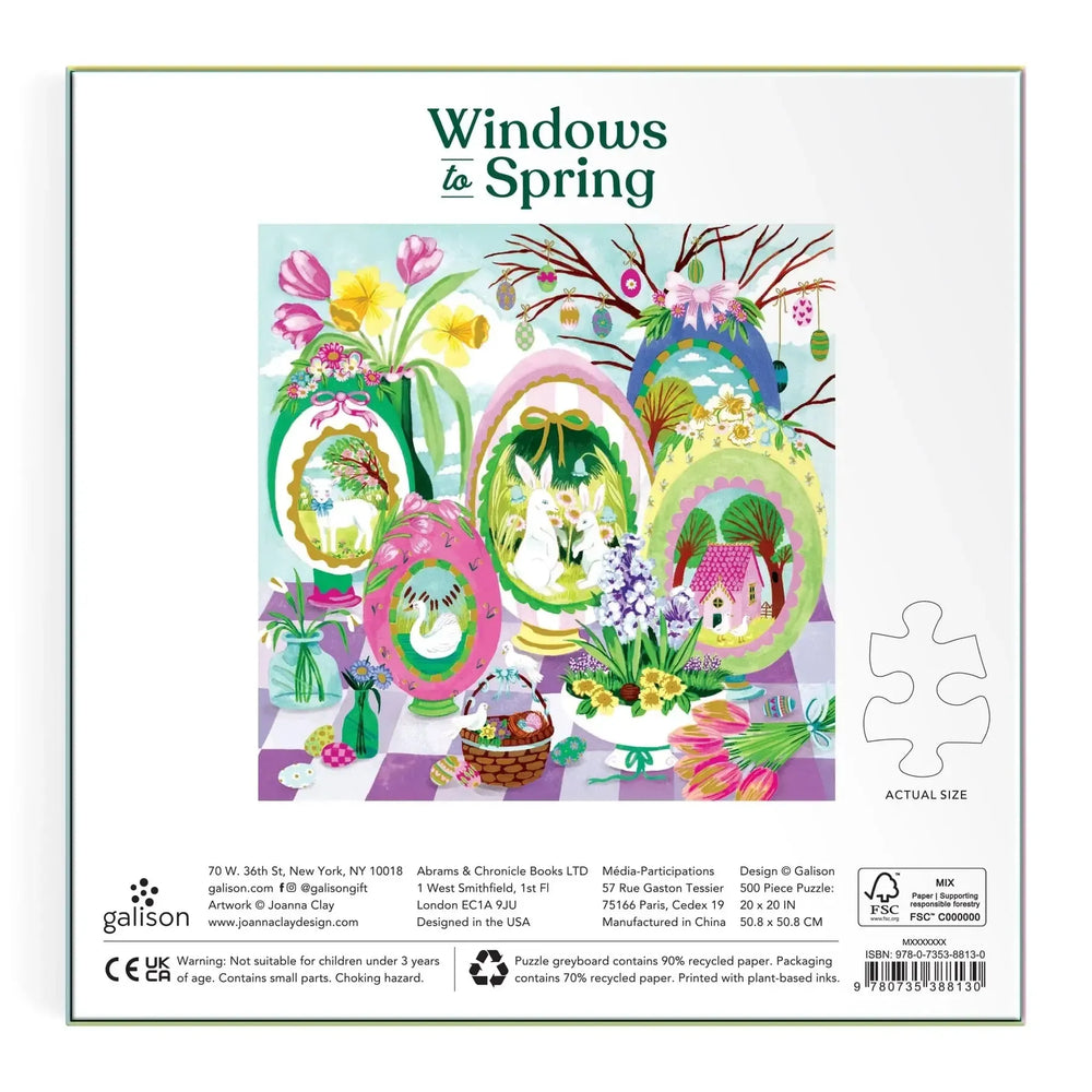Windows to Spring 500 Piece Jigsaw Puzzle Galison (ONLINE ORDER ONLY)