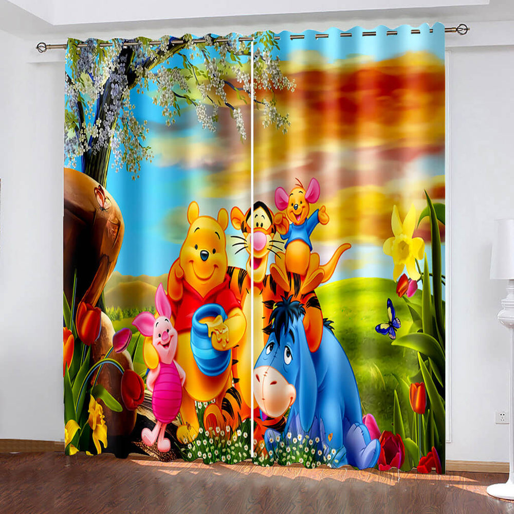 Winnie the pooh Curtains Blackout Window Drapes (Online Order Only)