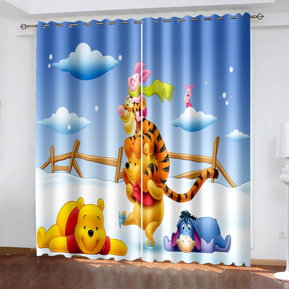 Winnie the pooh Curtains Blackout Window Drapes (Online Order Only)