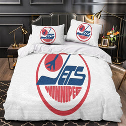 Winnipeg Jets Bedding Set Quilt Duvet Cover Without Filler (Online Order Only)