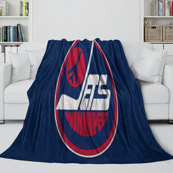 Winnipeg Jets Blanket Flannel Throw Kids Room Decoration (Online Order Only)