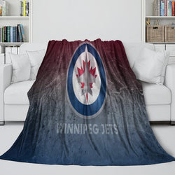 Winnipeg Jets Blanket Flannel Throw Kids Room Decoration (Online Order Only)