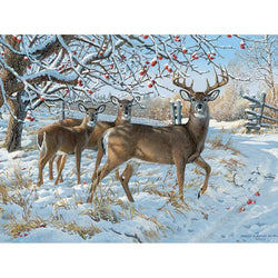 Winter Deer 500 Piece Jigsaw Puzzle Cobble Hill