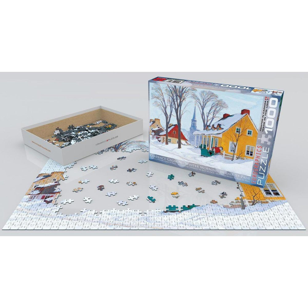 Winter Morning in Baie-Saint-Paul 1000 Piece Jigsaw Puzzle Eurographics (ONLINE ORDER ONLY)